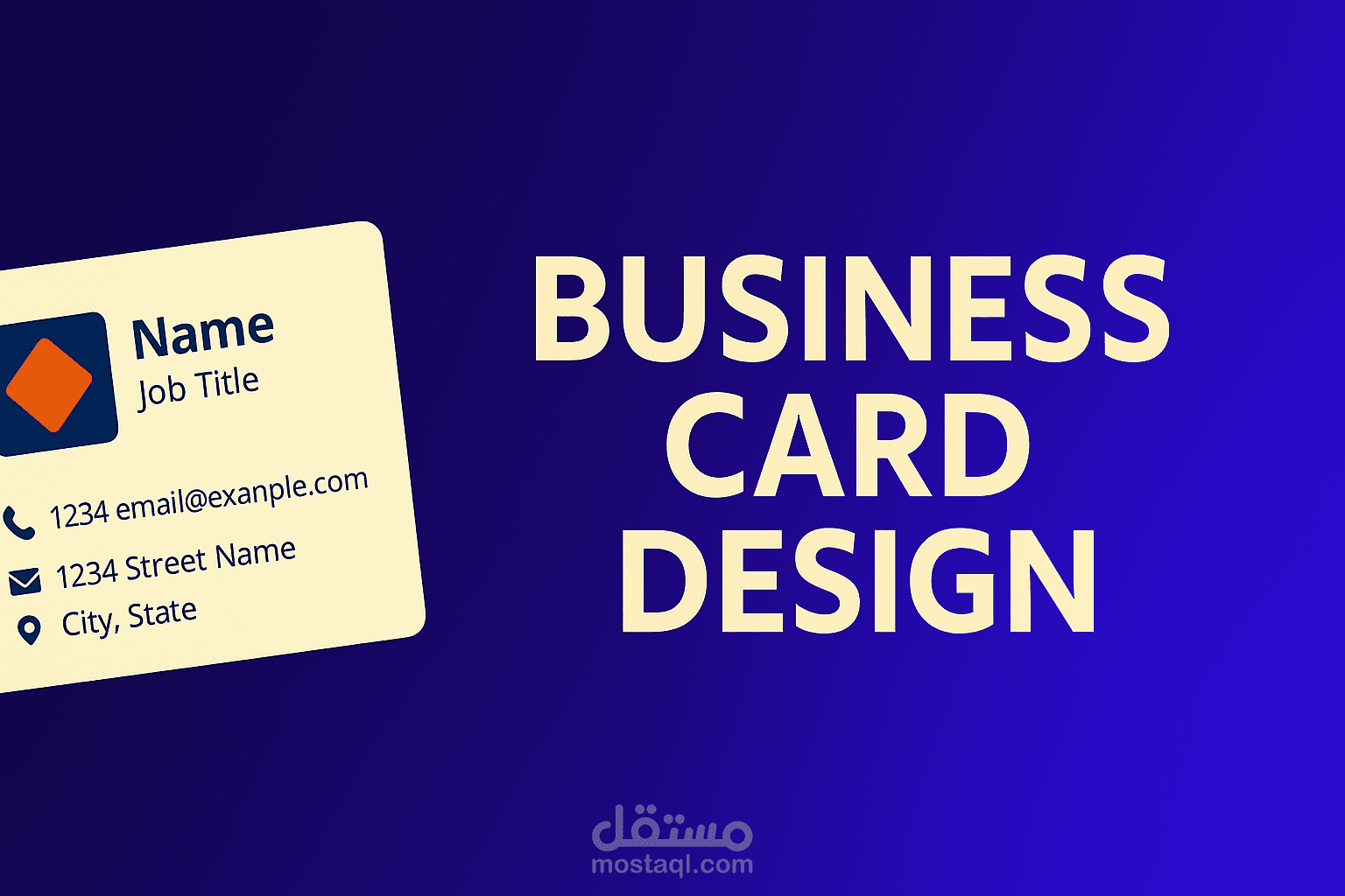 تصميم بطاقات اعمال Business Cards احترافية