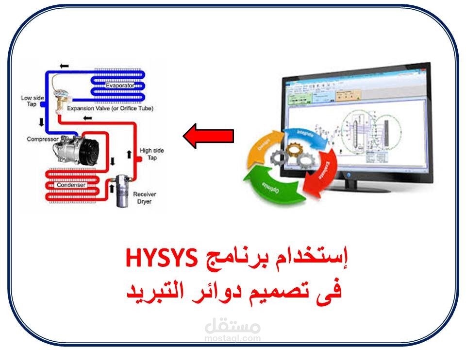 محاكاة عمليات التبريد باستخدام برنامج Aspen HYSYS