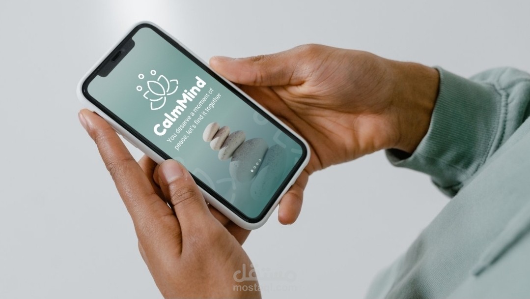 تصميم Ux/Ui  لتطبيق CalmMind | لحظات من السلام تستحقها