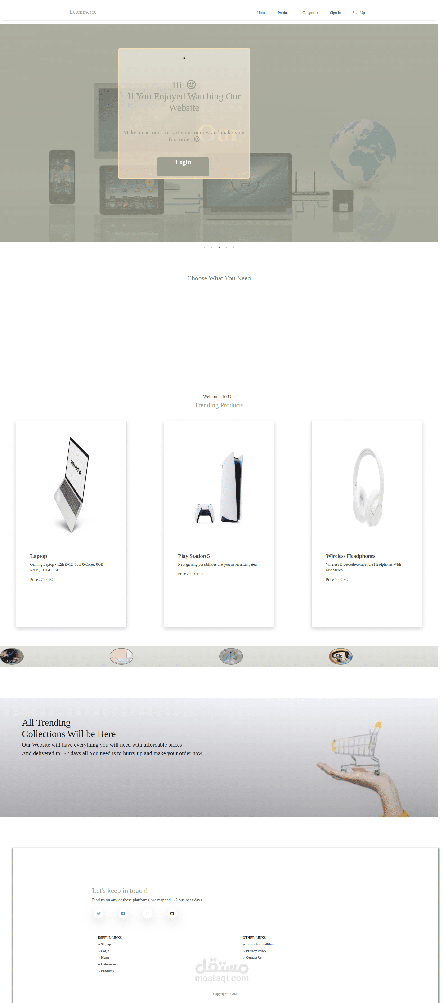 Ecommerce webapp