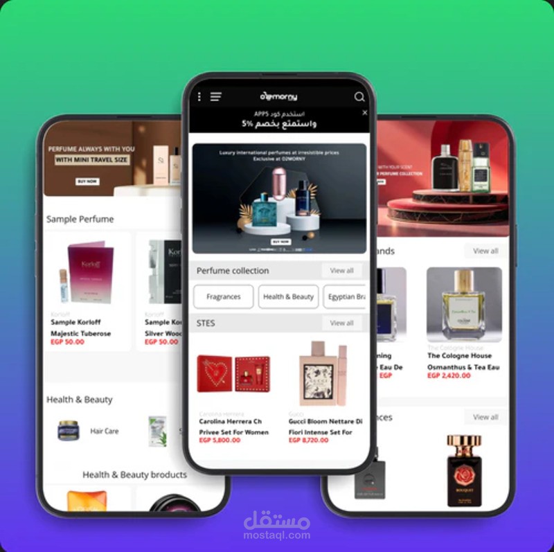 o2morny.com – تصميم وتطوير متجر وموقع تجاري متكامل على Shopify