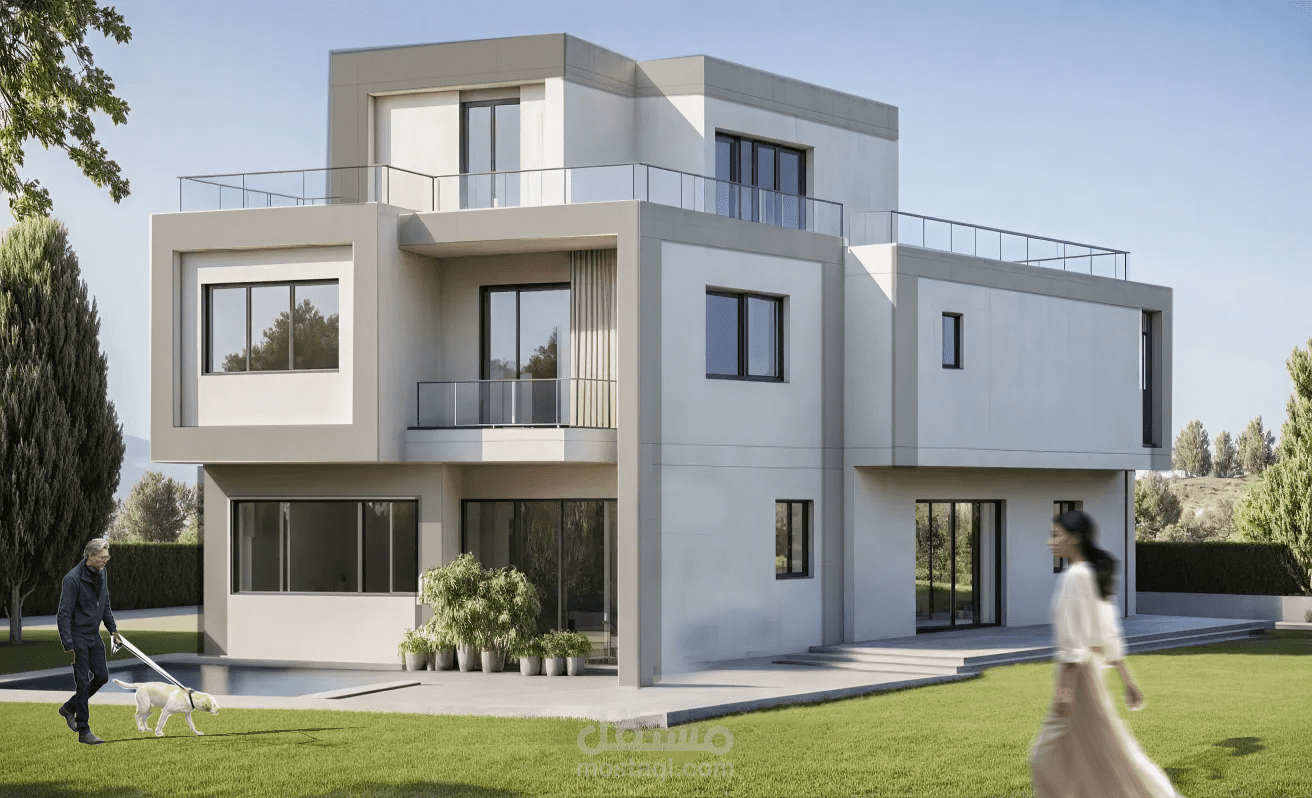 لوحات تنفيذيه لفيلا سكنيه بالتجمع الخامس