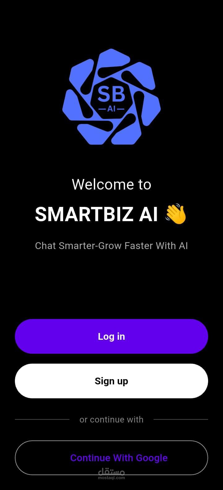 SMARTBIZ AI – Business-Focused GPT-style AI Chatbot App (Built with Flutter & Firebase)