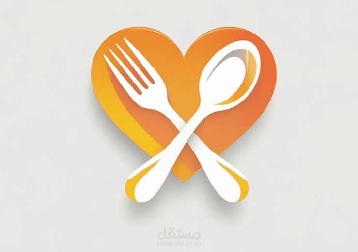 تصميم logo  ل تطبيق مطعم