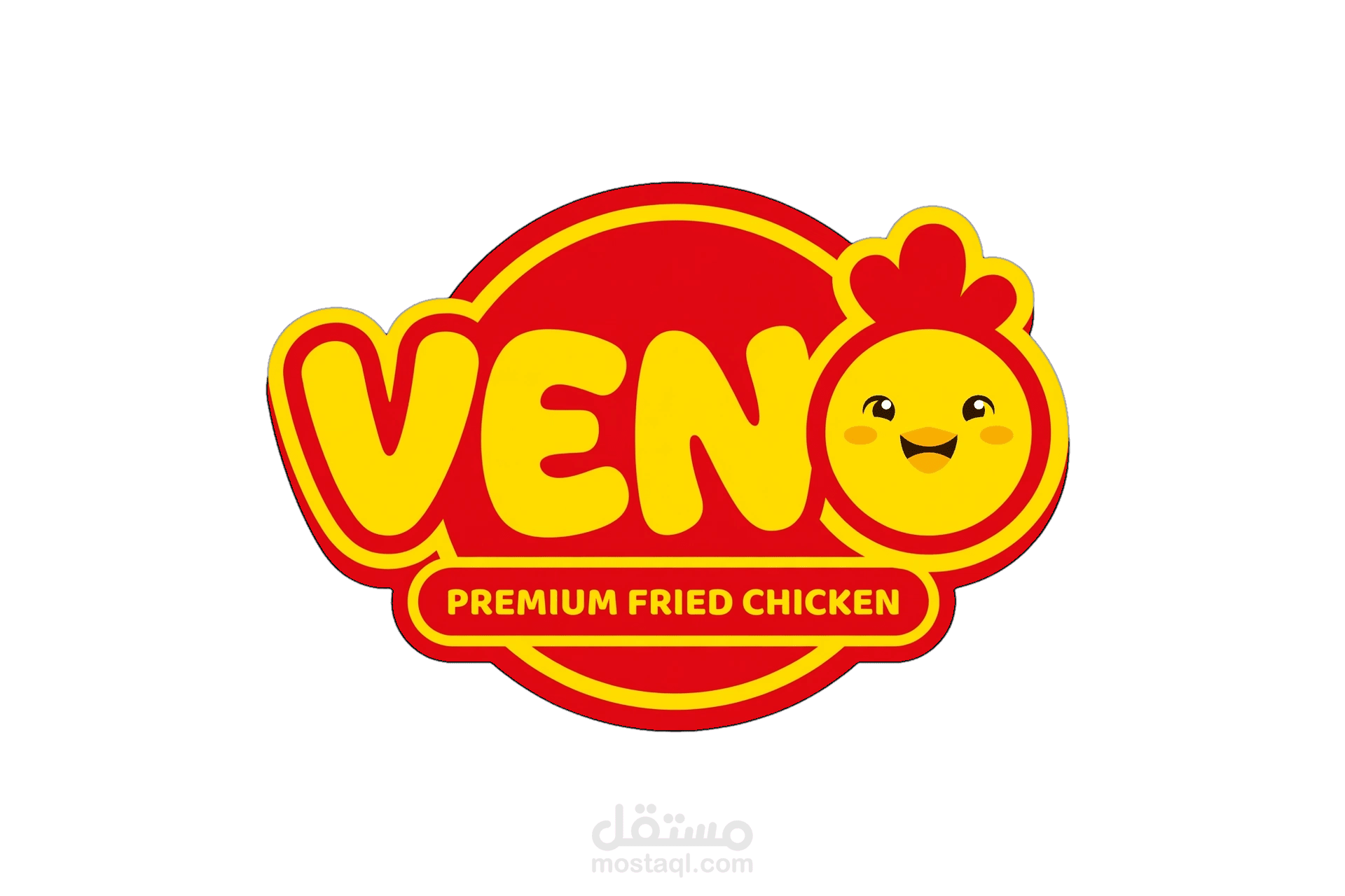 تصميم شعار احترافي لمطعم Veno (Veno Restaurant Logo Design