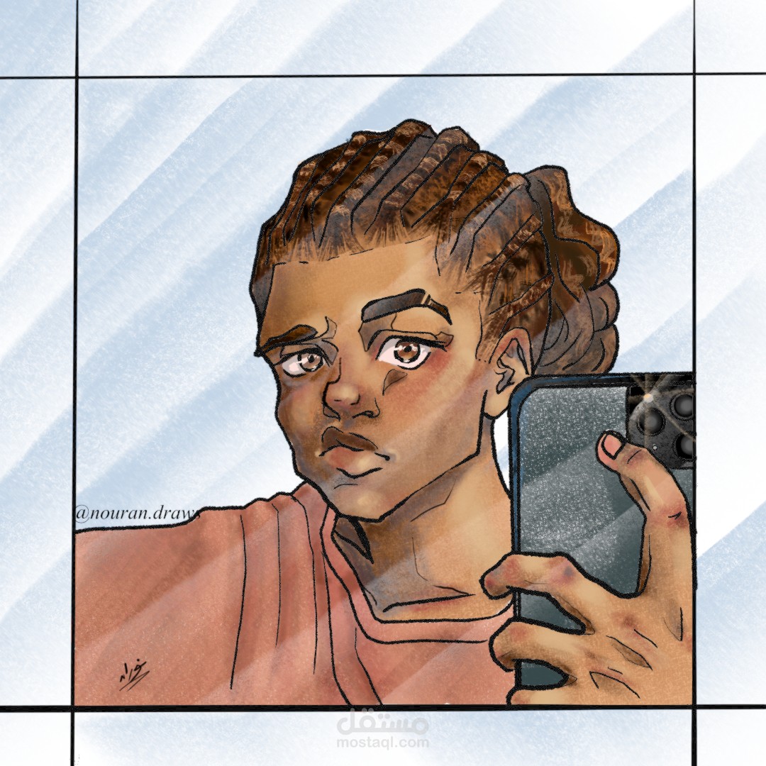رسم بورتريه كرتونى بأسلوب إبداعى و مميز