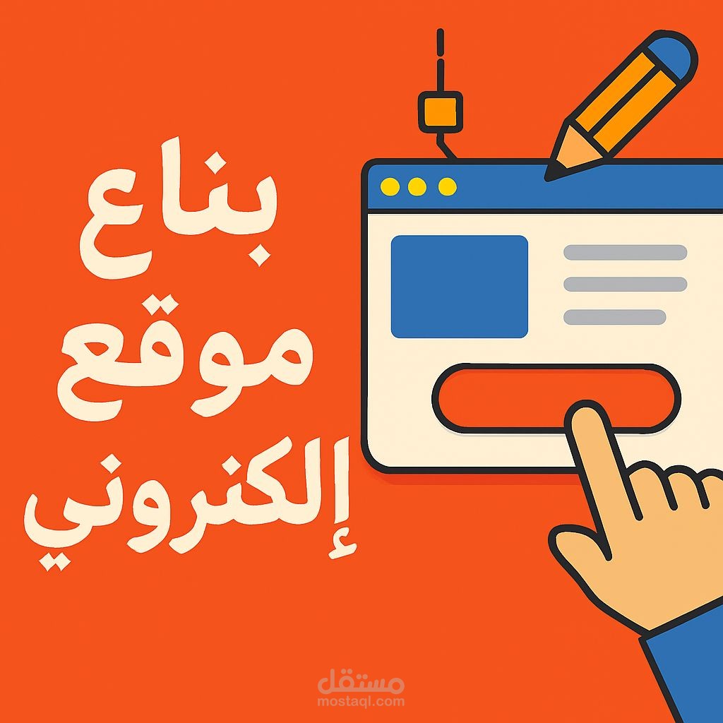 عمل موقع الكتروني
