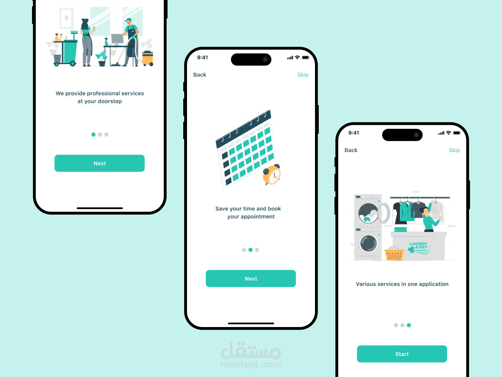 Dari App – Book Home Service