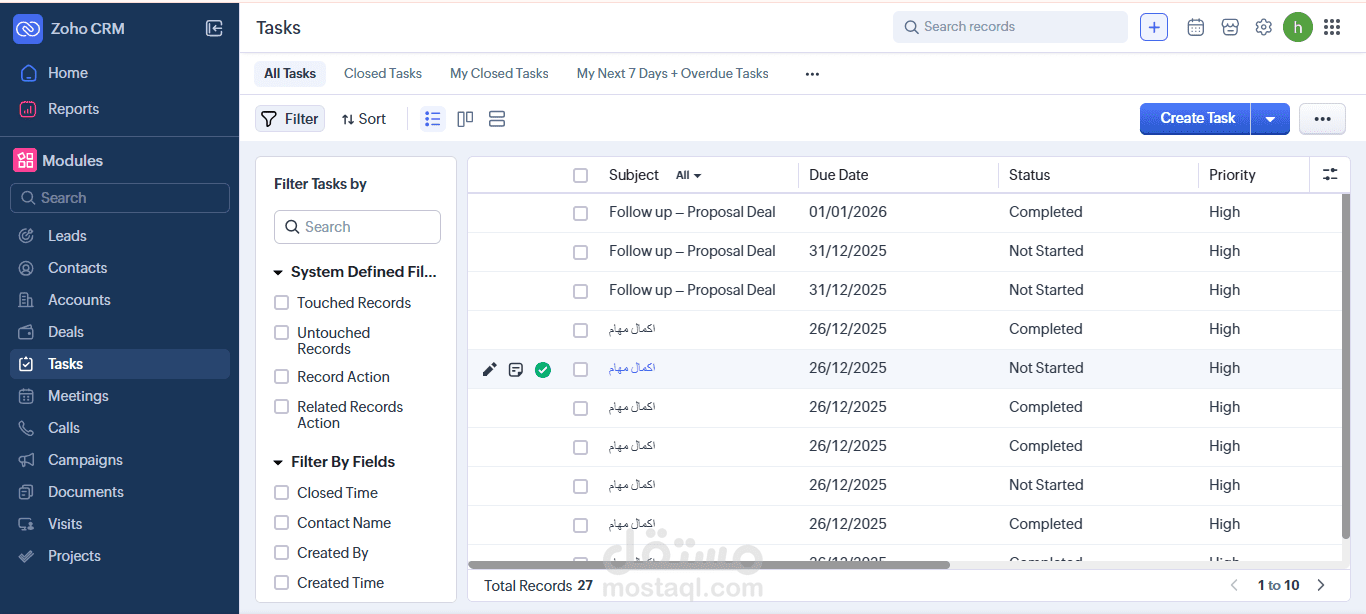 تصميم Workflow متقدم لأتمتة العمليات داخل Zoho CRM