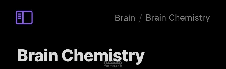Brain | Brain Chemistry
