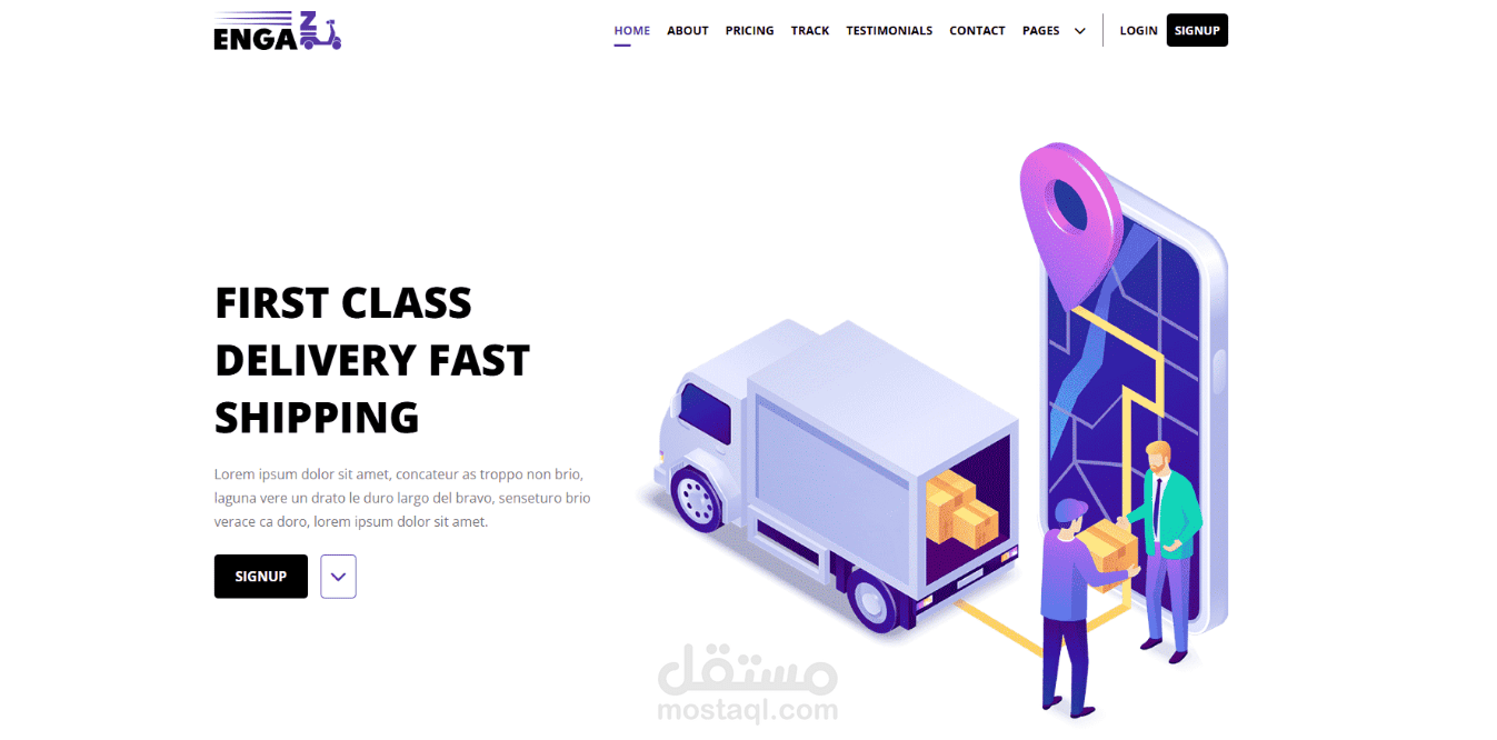 Engaz HTML Template
