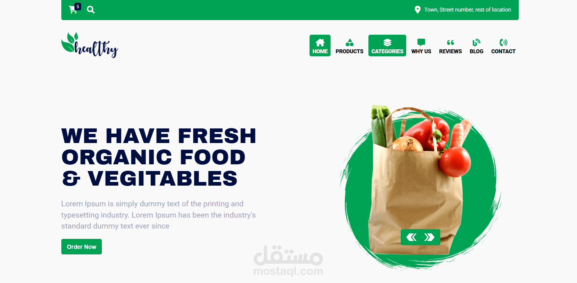Healthy HTML Template