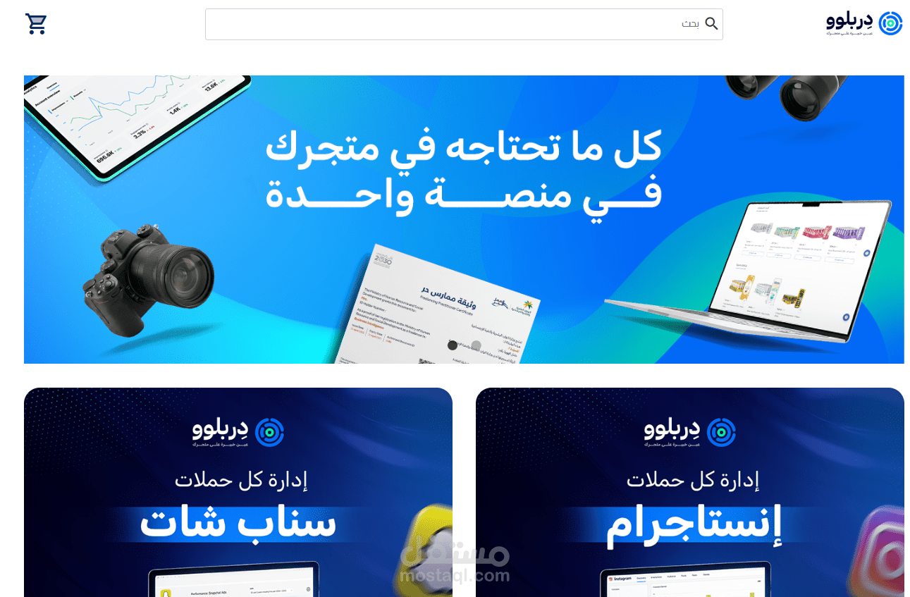 تصميم متجر Drbloo