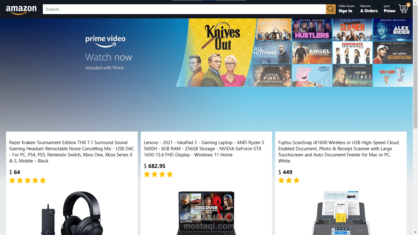 Amazon Clone => React & Firebase