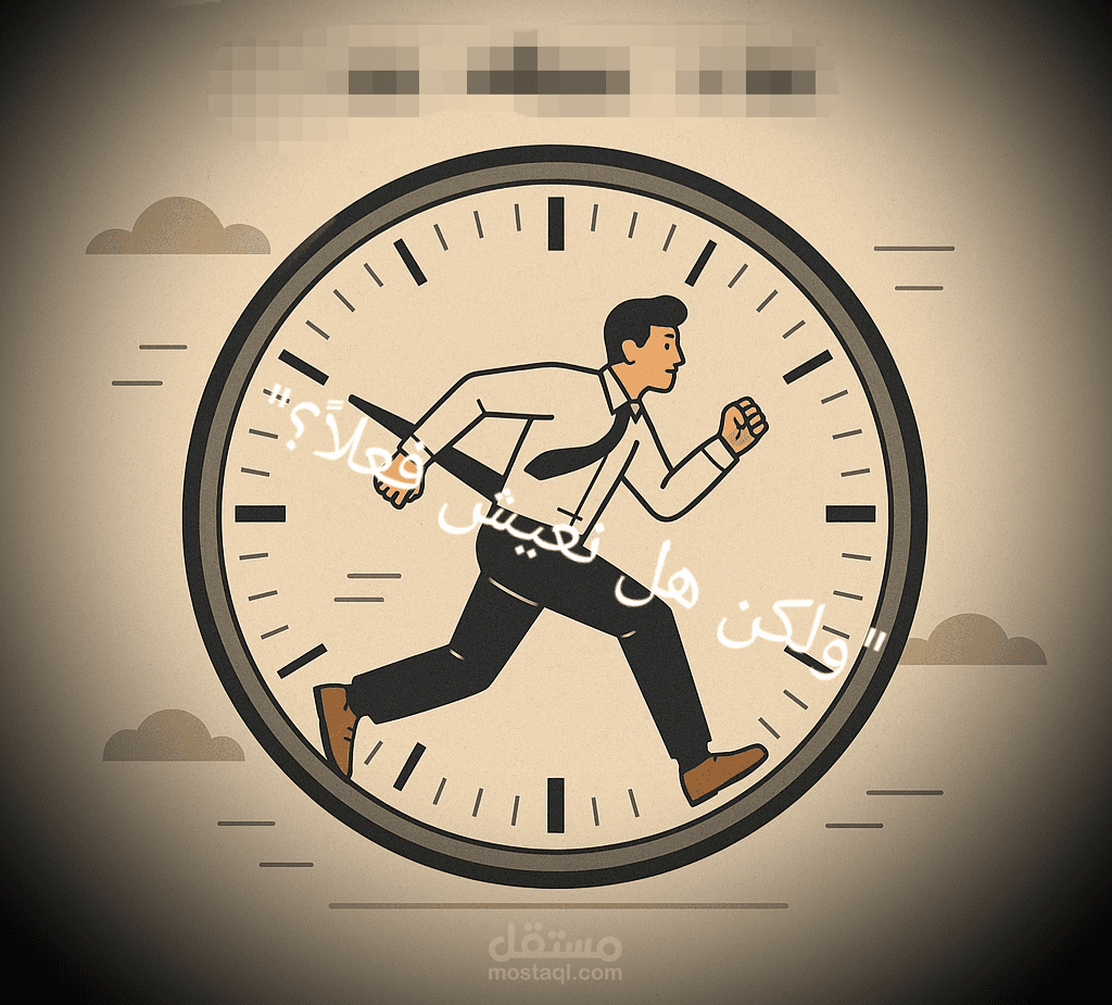 نركض خلف الوقت… ولكن هل نعيش فعلاً؟