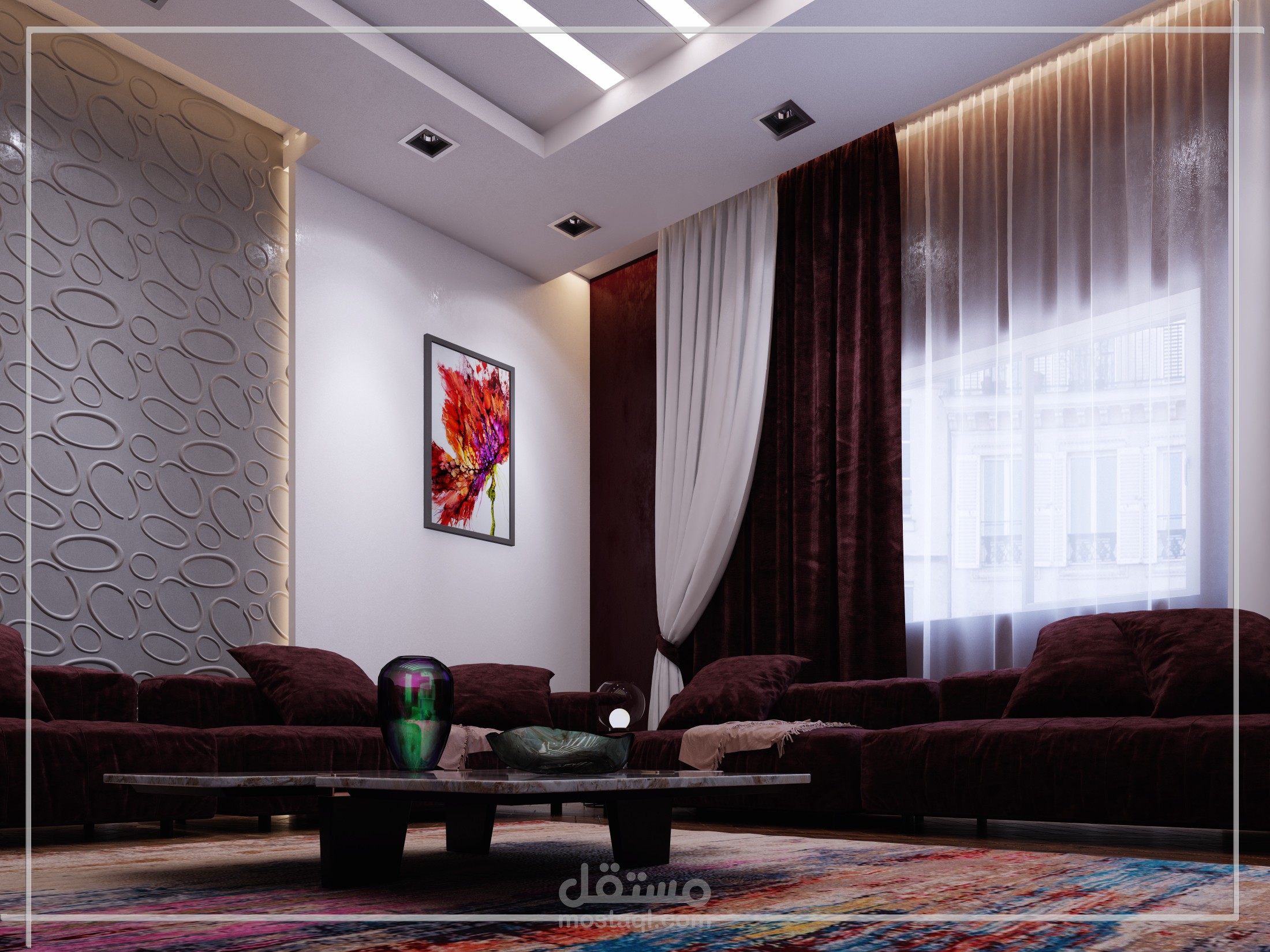 صالة معيشة مودرن