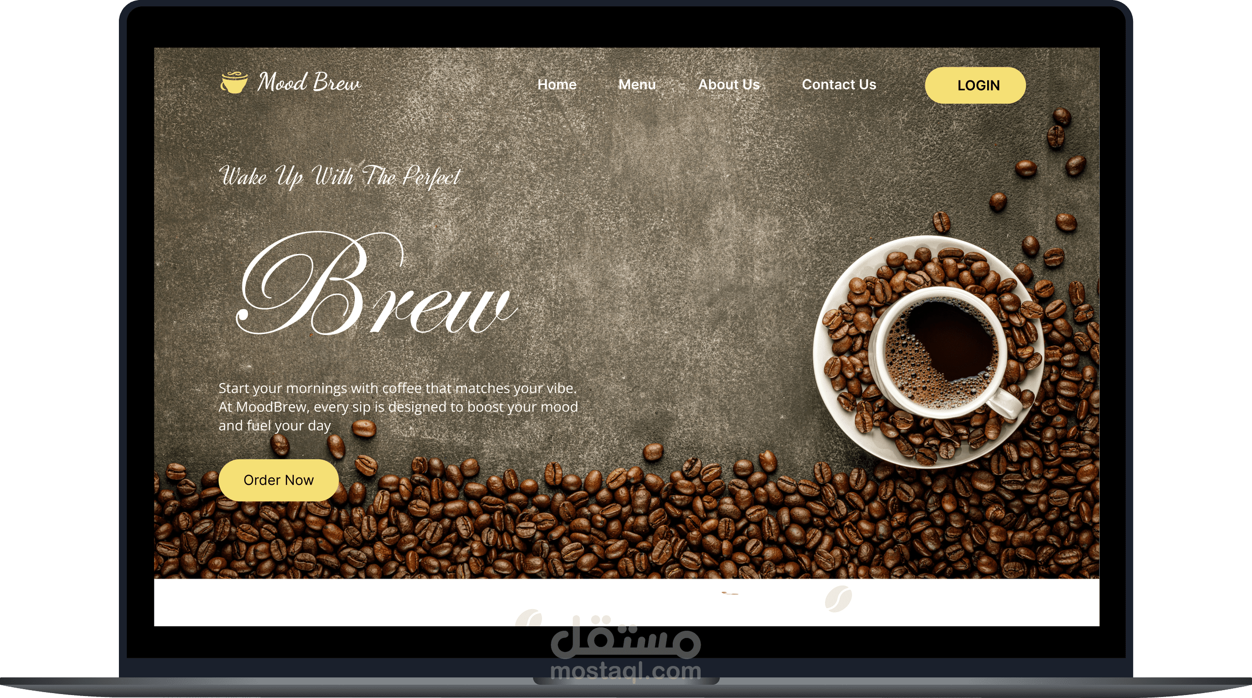 Brew Coffee – Website Design / Daily UI Challenge