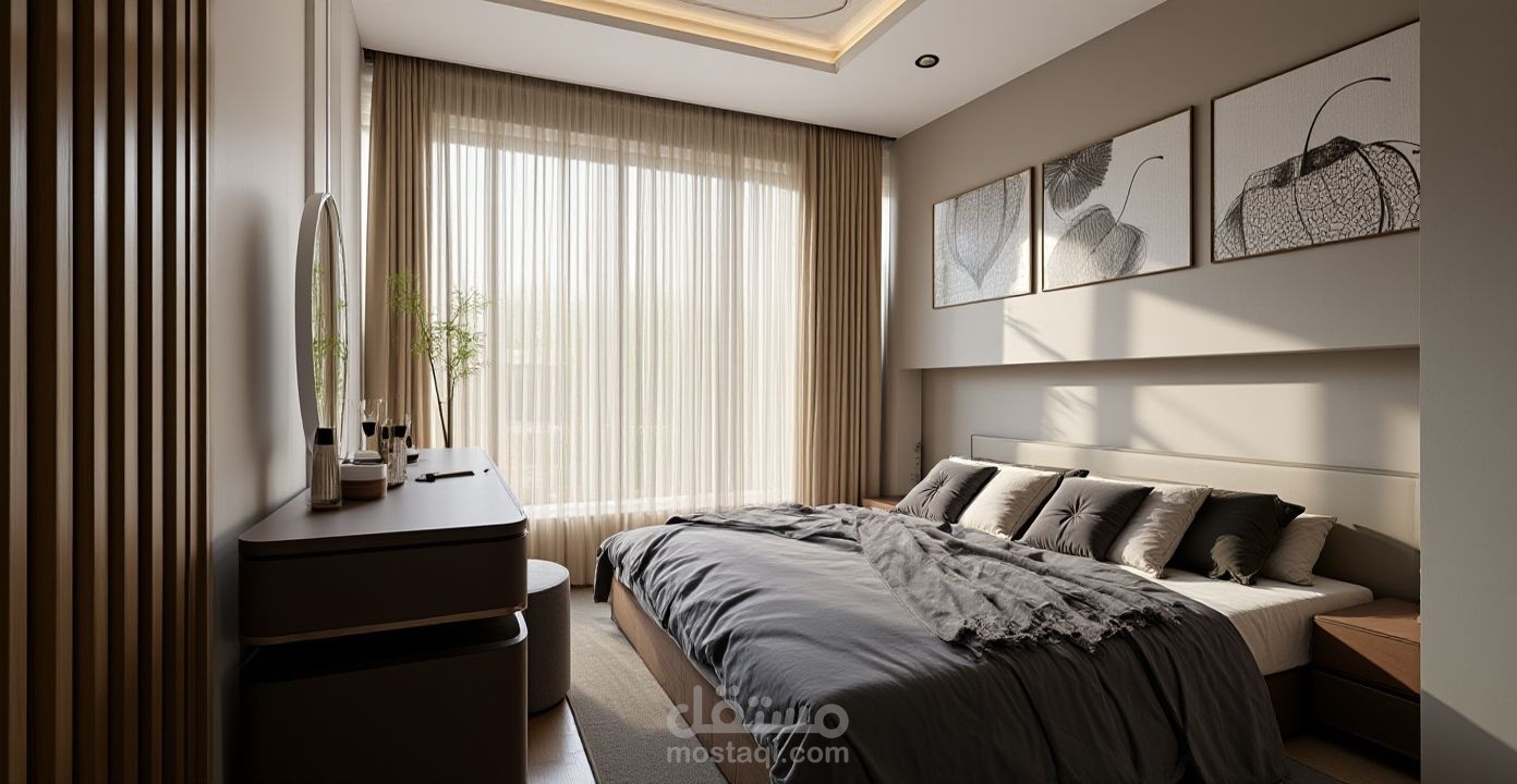 تصميم لوحدة سكنية صغيرة بكفاءة وعصرية