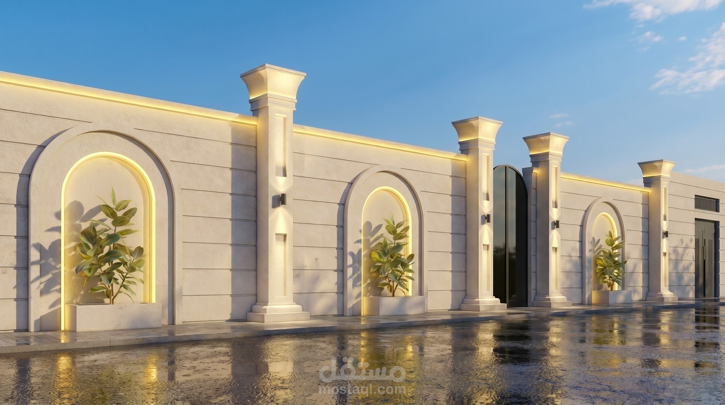 تصميم سور فيلا