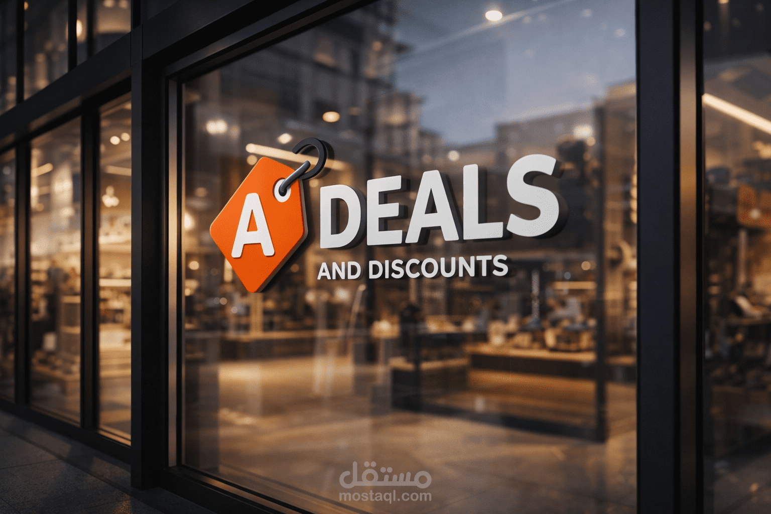 تصميم شعار عصري لمنصة عروض وتخفيضات (Deals & Discounts Logo)