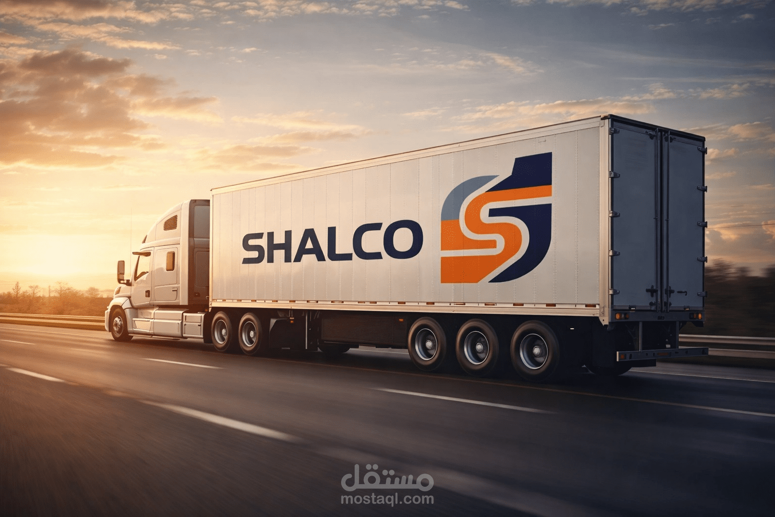 تصميم الهوية البصرية لشركة "SHALCO" للنقل والخدمات اللوجستية