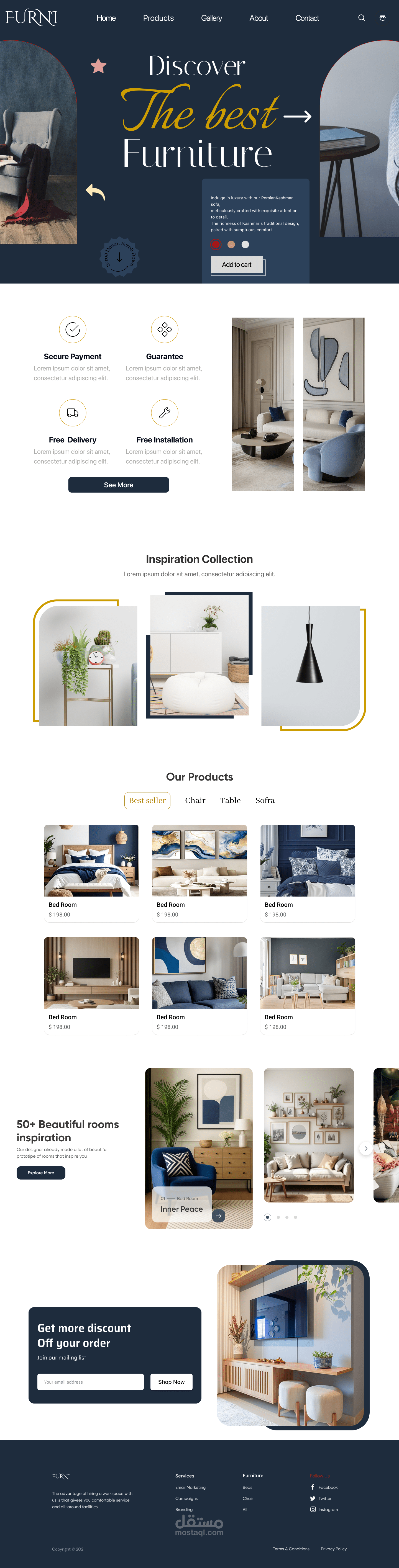 Furniture website uiux