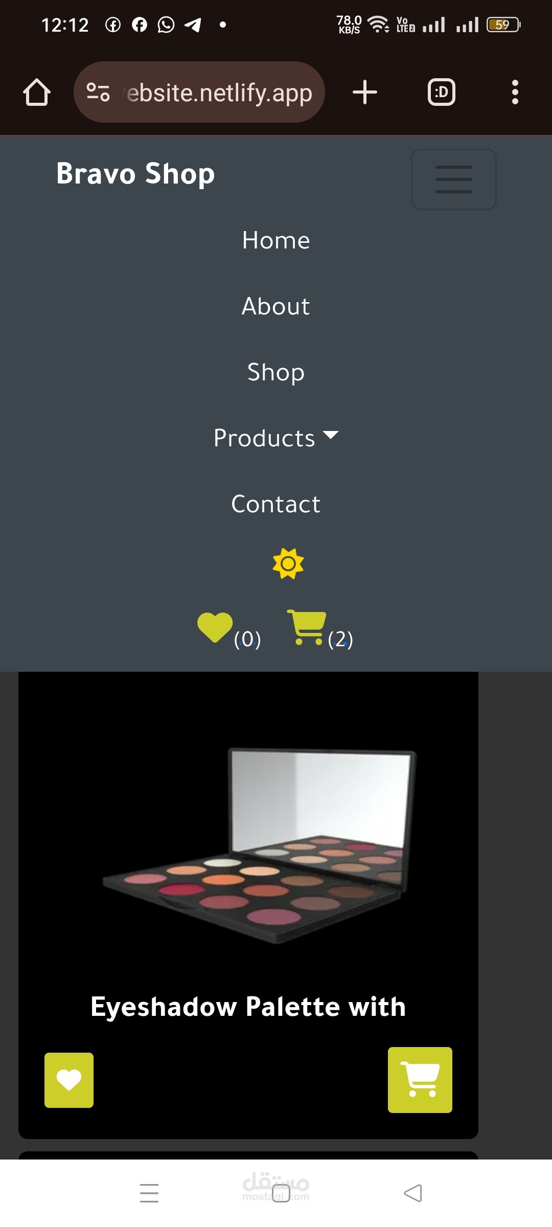 E-commerce platform website project