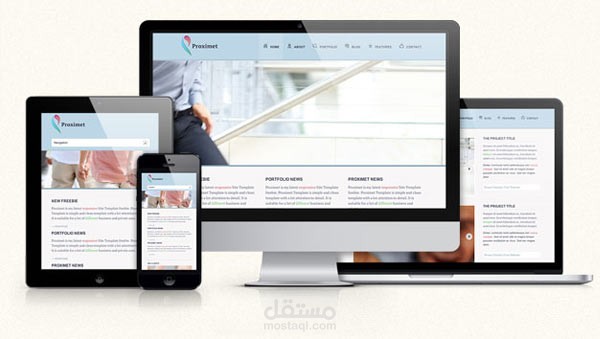 مشروع تصميم صفحة هبوط landing page
