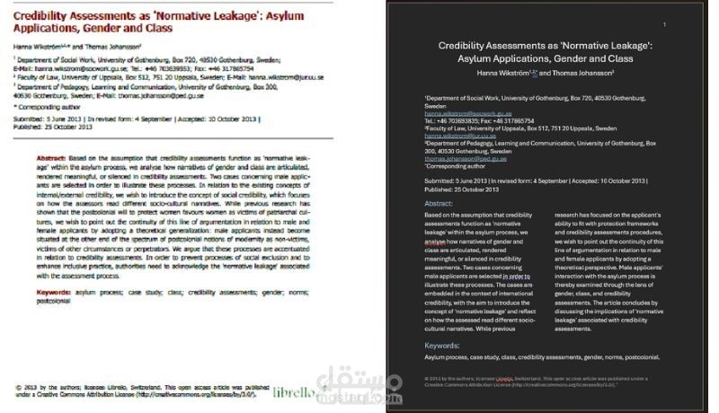 Document re-formatting