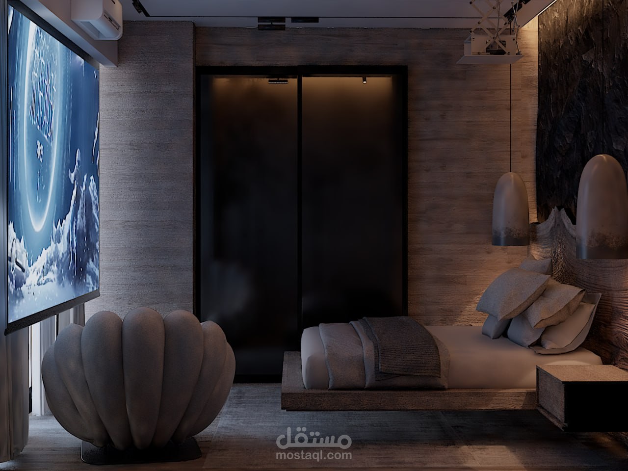تصميم غرفة نوم  بأفكار مبتكرة وعصرية