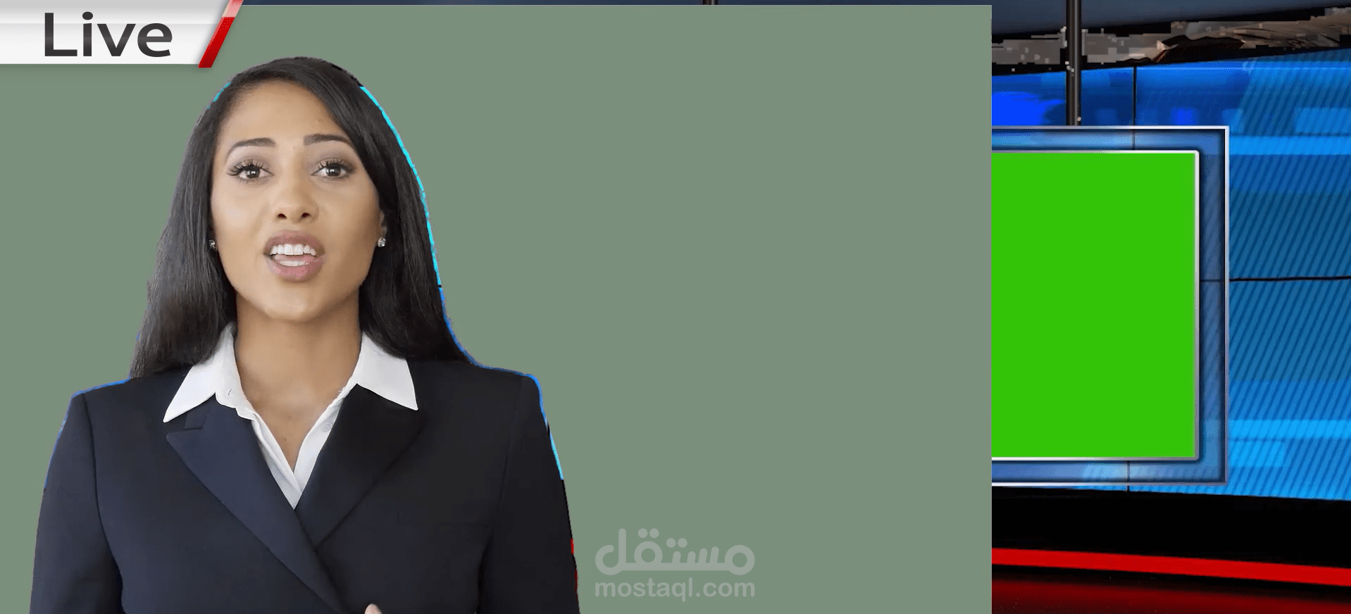 فديوا بتقنية الجرين سكرين