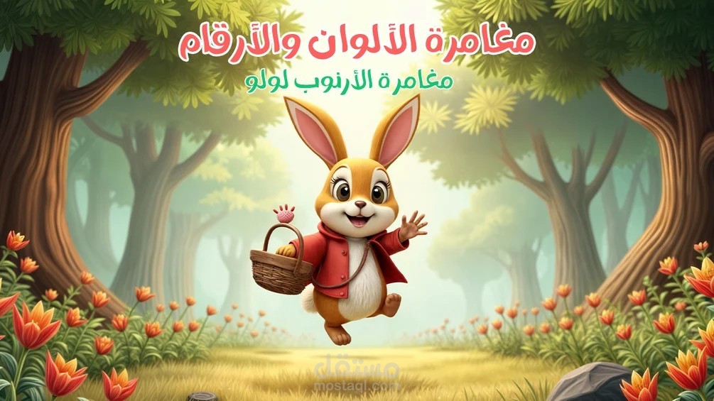 تصميم كتاب أطفال PDF 20 صفحة + إنتاج فيديو متحرك بالشخصيات مع تحريك الشفاه