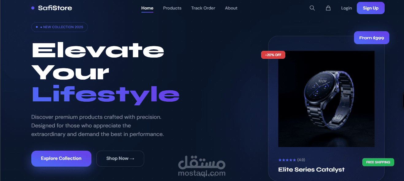 Safi Store - منصة متطورة للتجارة الإلكترونية وحلول الدفع (Full-Stack)