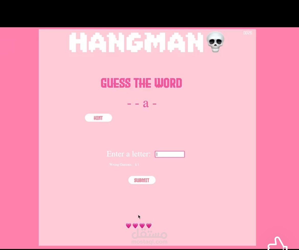 Hangman using native JS