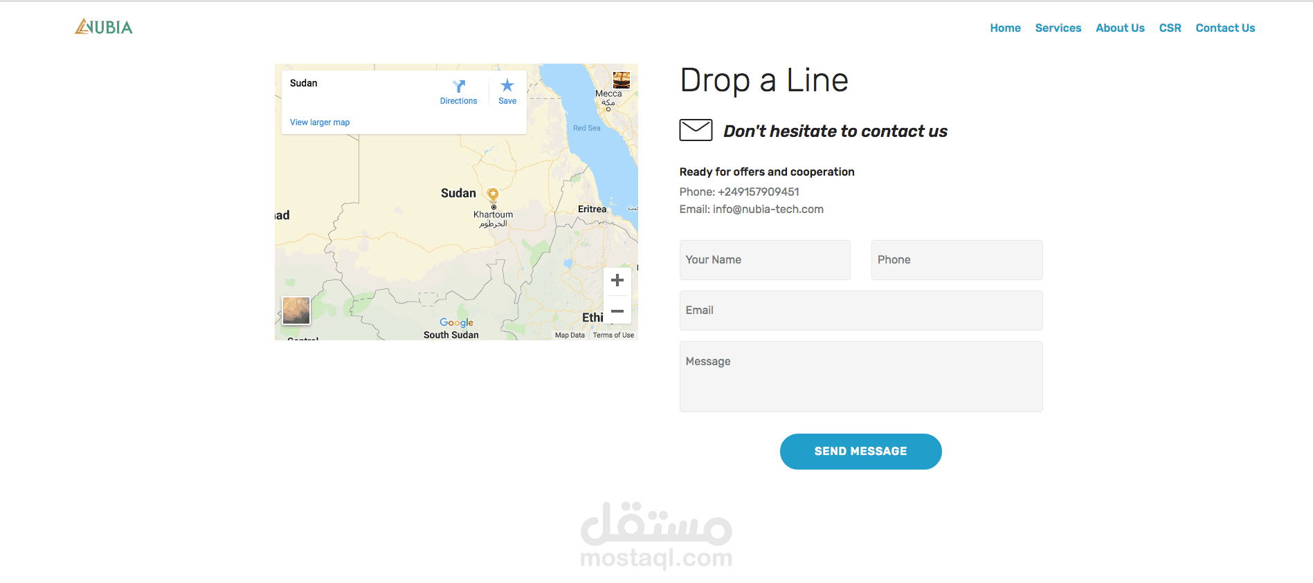 موقع متجاوب بتصميم أنيق لشركة نفطية