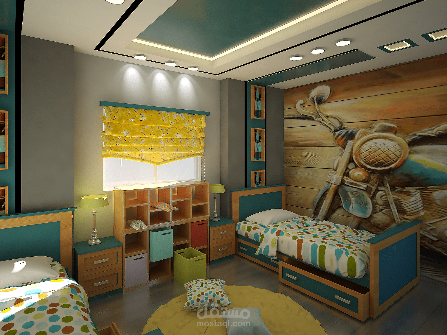 تصميم مودرن غرفة شباب