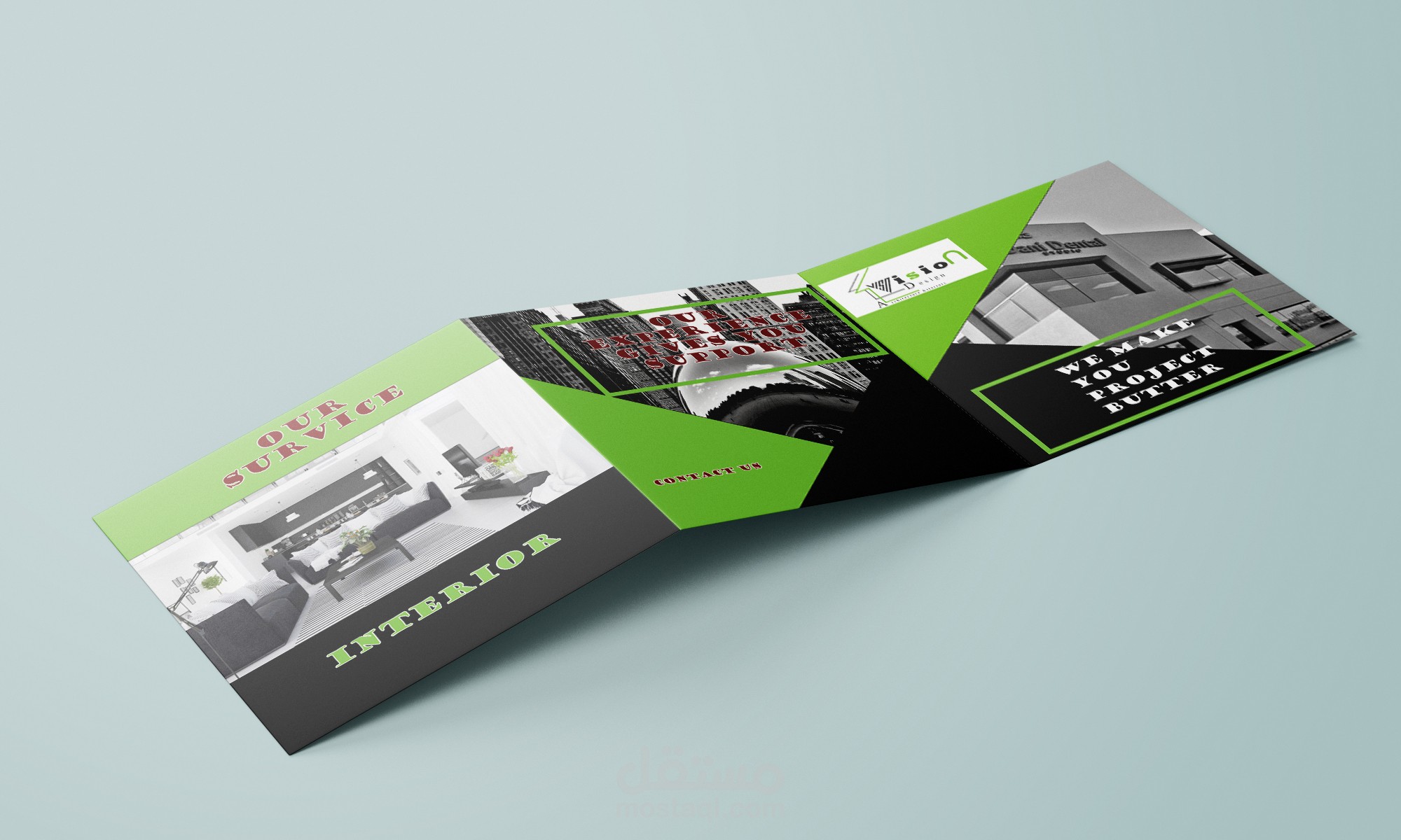 تصميم مميز لمطوية خاصة بشركة رائجة