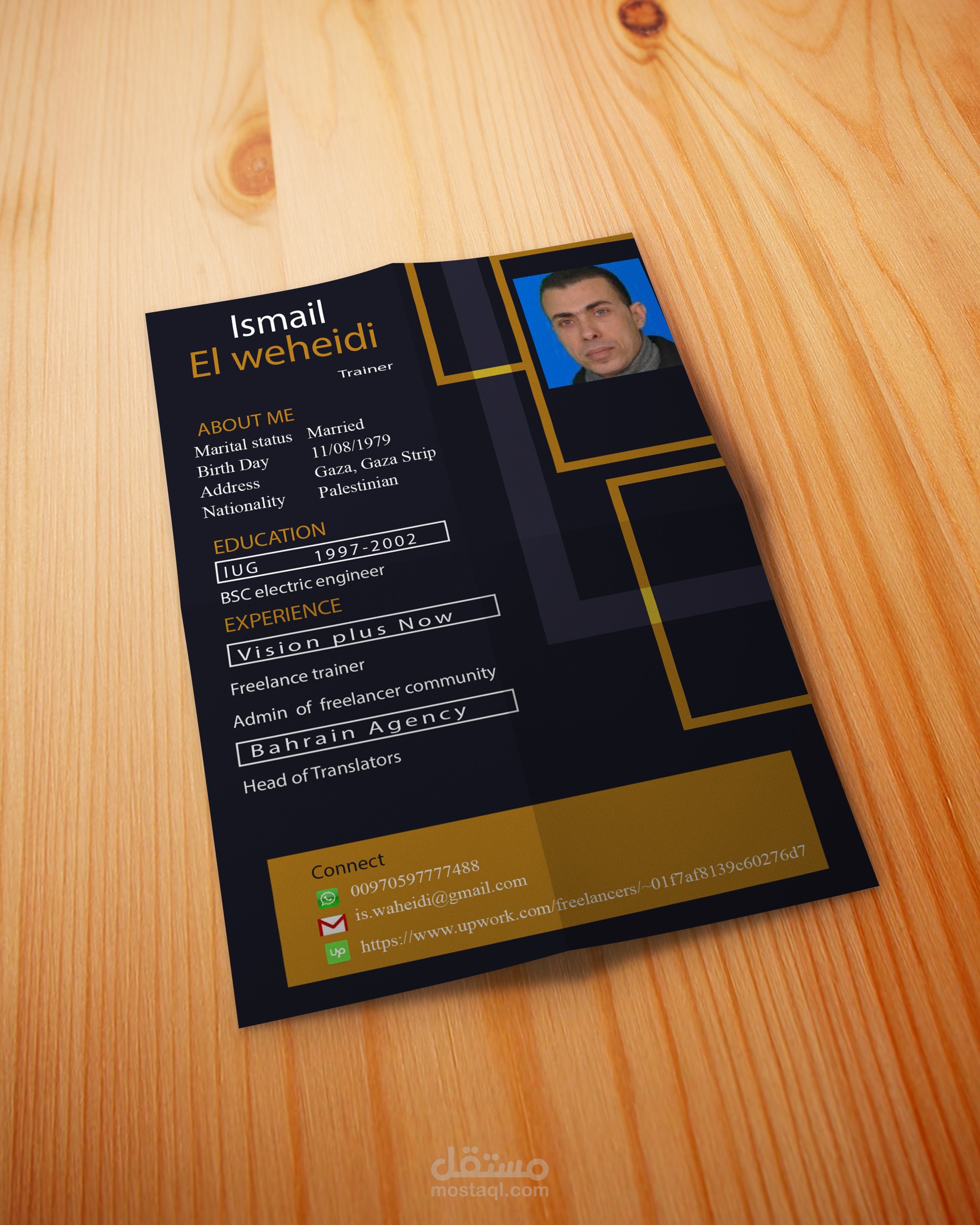 تصميم cv   profile