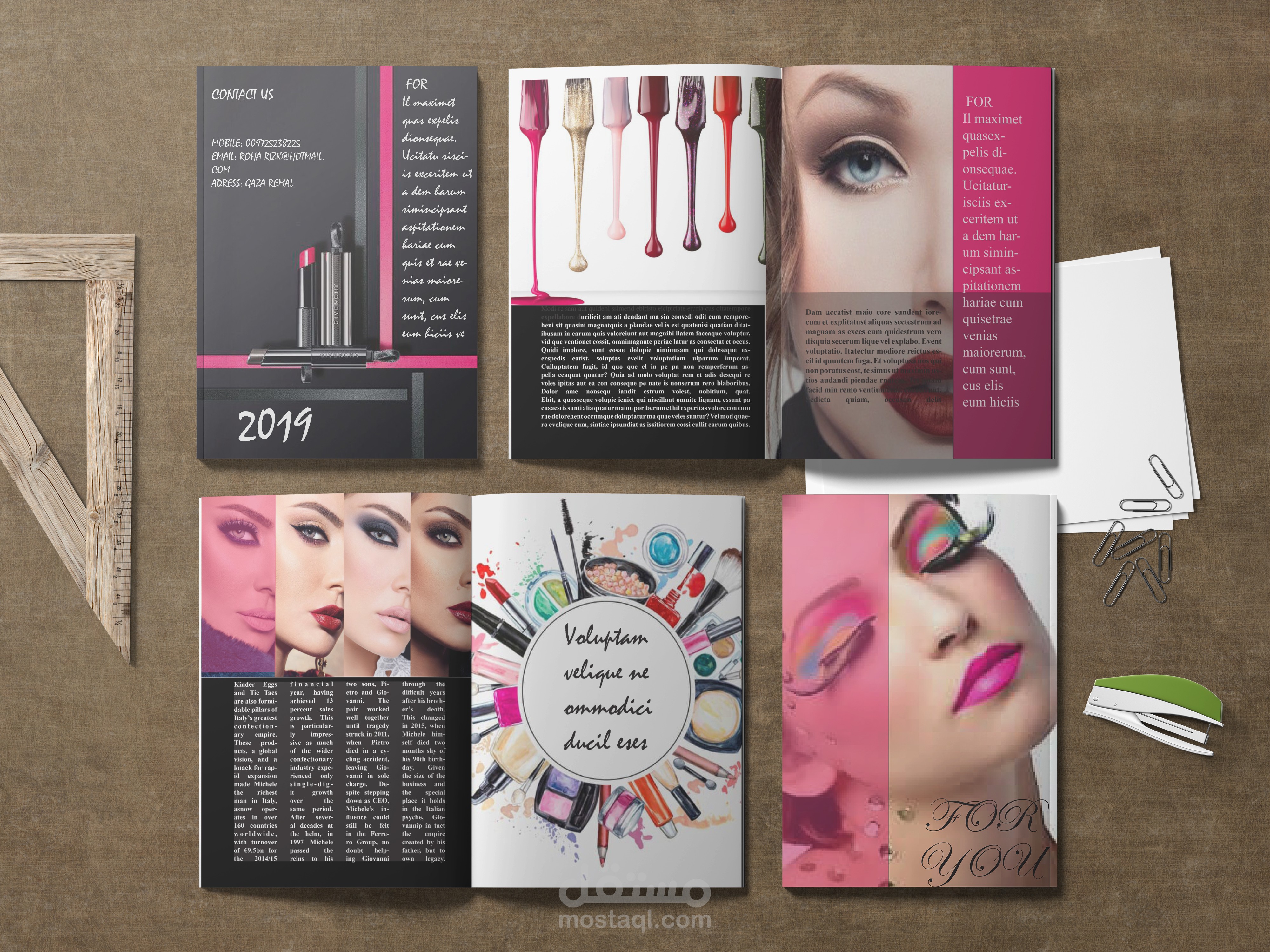 تصميم مميز لغلاف مجلة