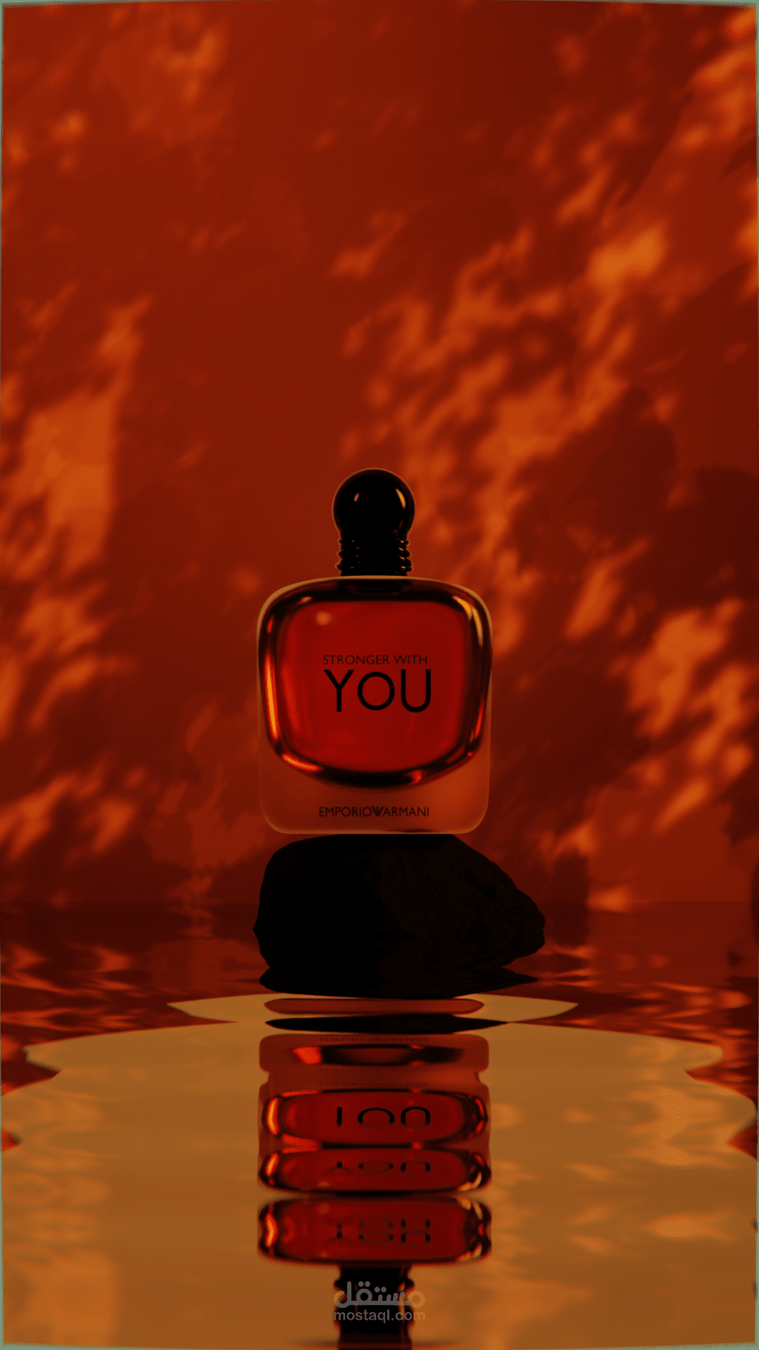 تصميم إعلان 3D سينمائي فخم لزجاجة عطر (Perfume) باستخدام Blender