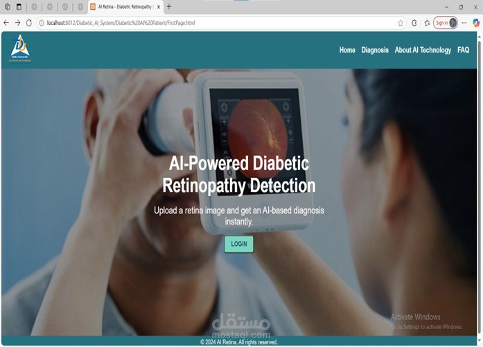 Diabetic Retinopathy (DR) Website