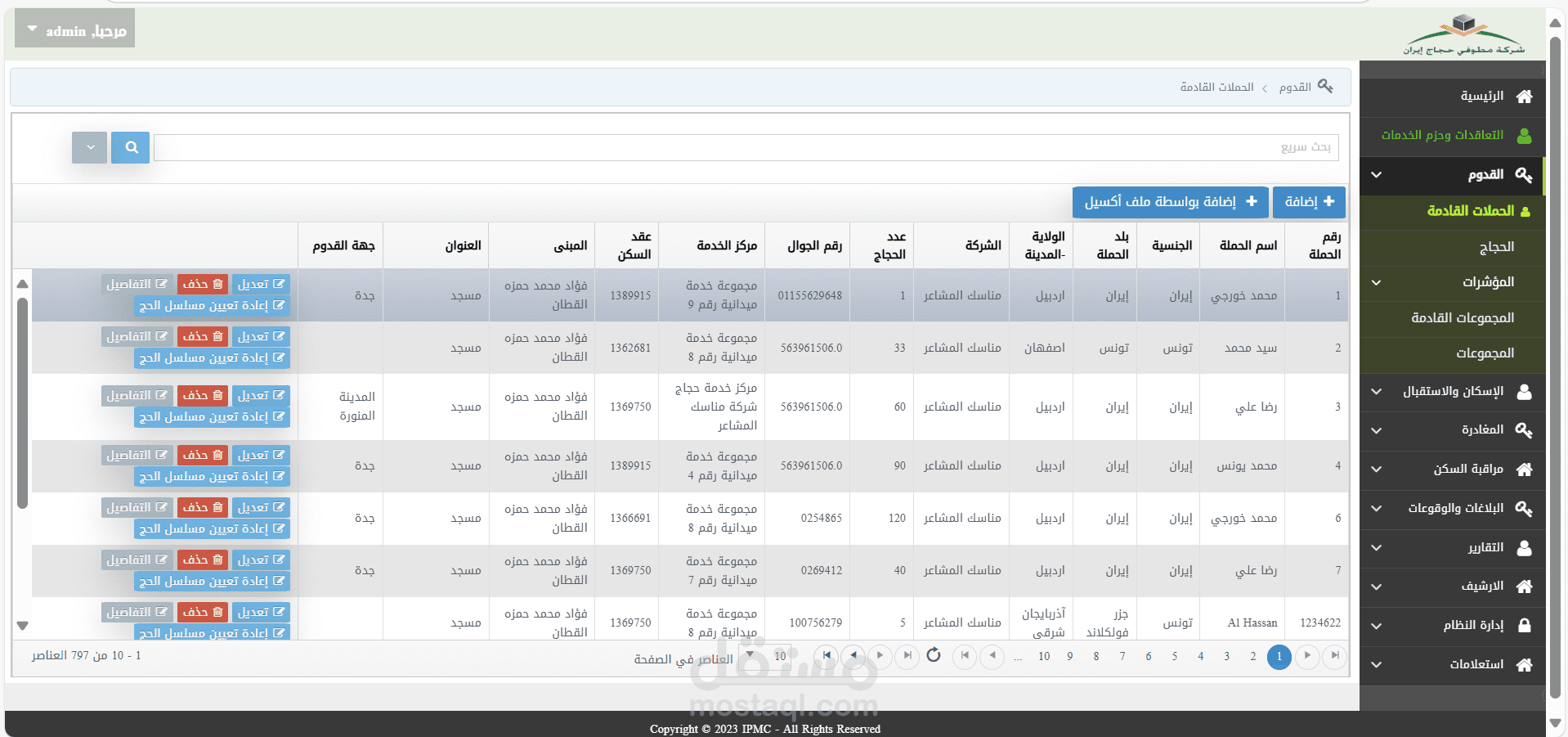 تنفيذ Hook Testing لموقع تابع لشركة مطوفي حجاج إيران
