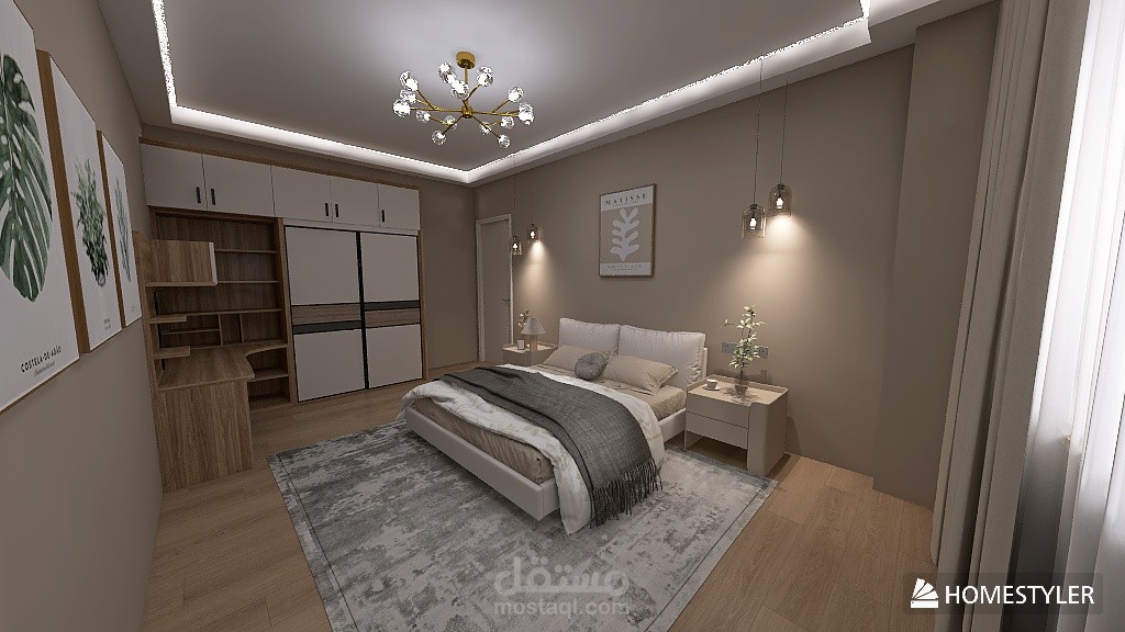 تصميم شقه سكنيه