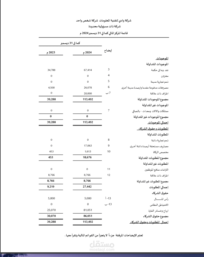 ميزانيه عموميه