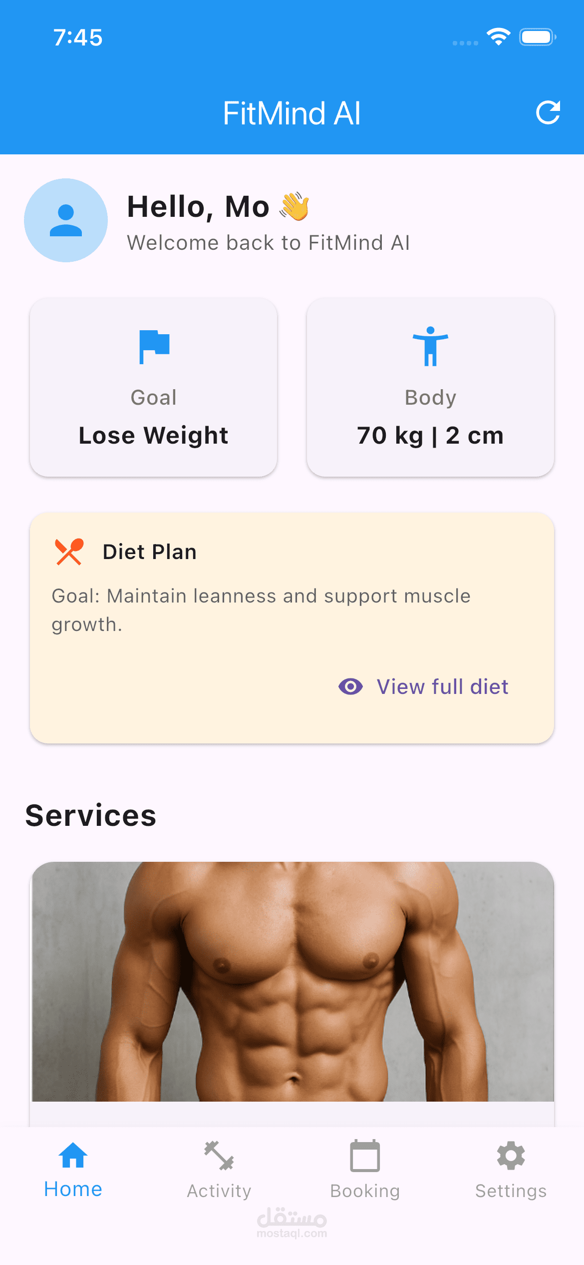 Smart Fitness App