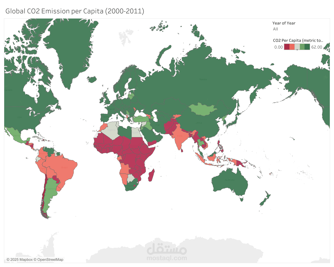 لوحة تحكم انبعاثات ثاني أكسيد الكربون للفرد (2000–2011)