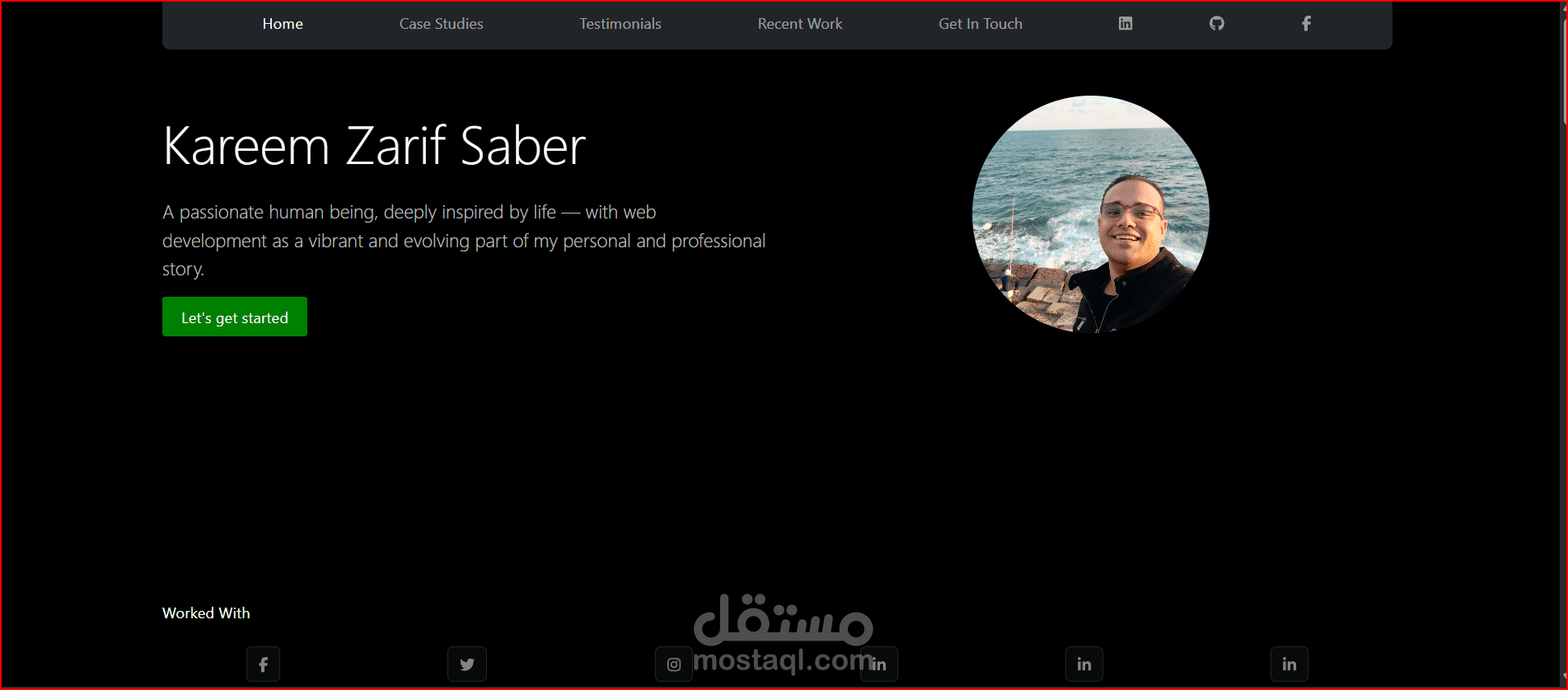 تطوير صفحة الأعمال الشخصية بشكل احترافي باستخدام Bootstrap