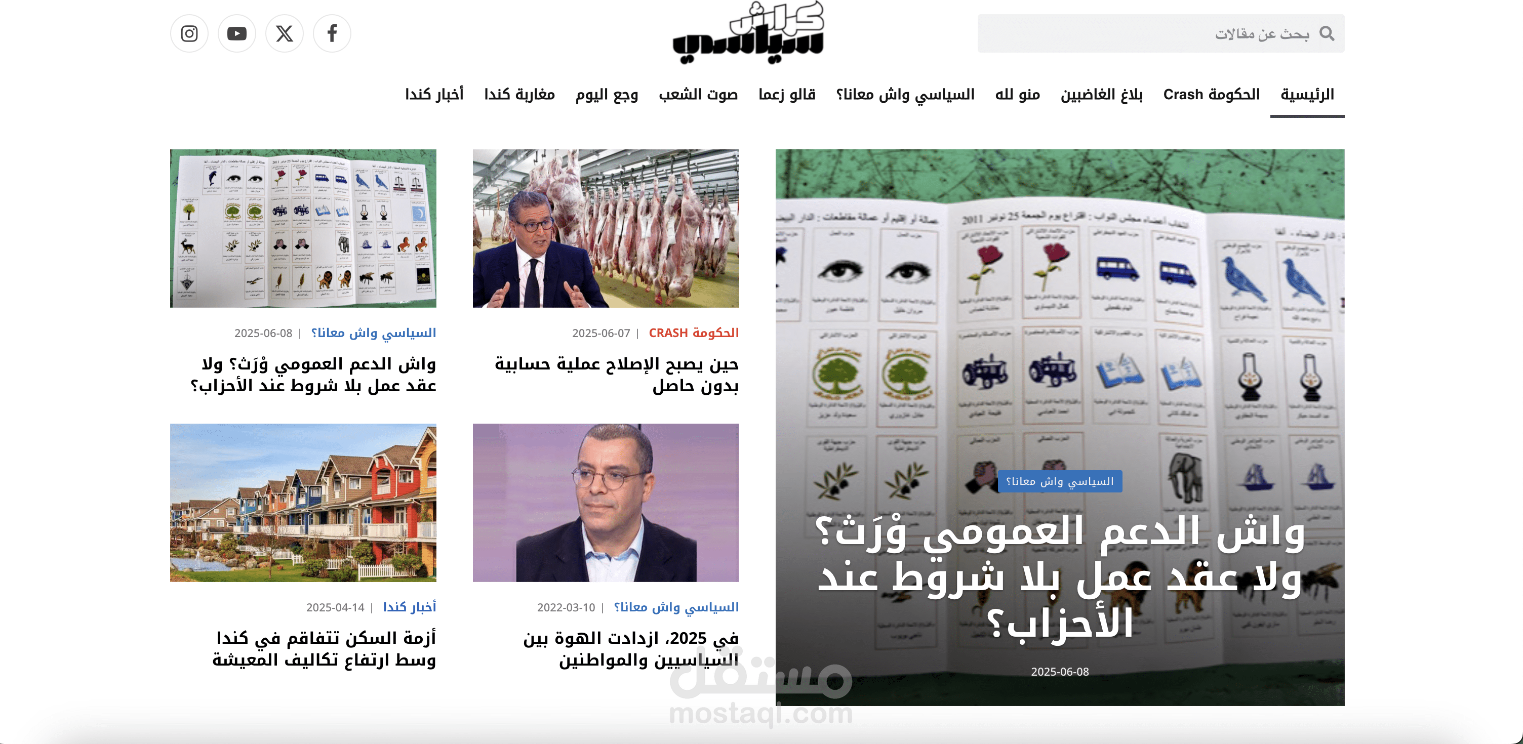 باستخدام ووردبريس موقع لنشر مقالات إخبارية على موقع جريدة مغربية
