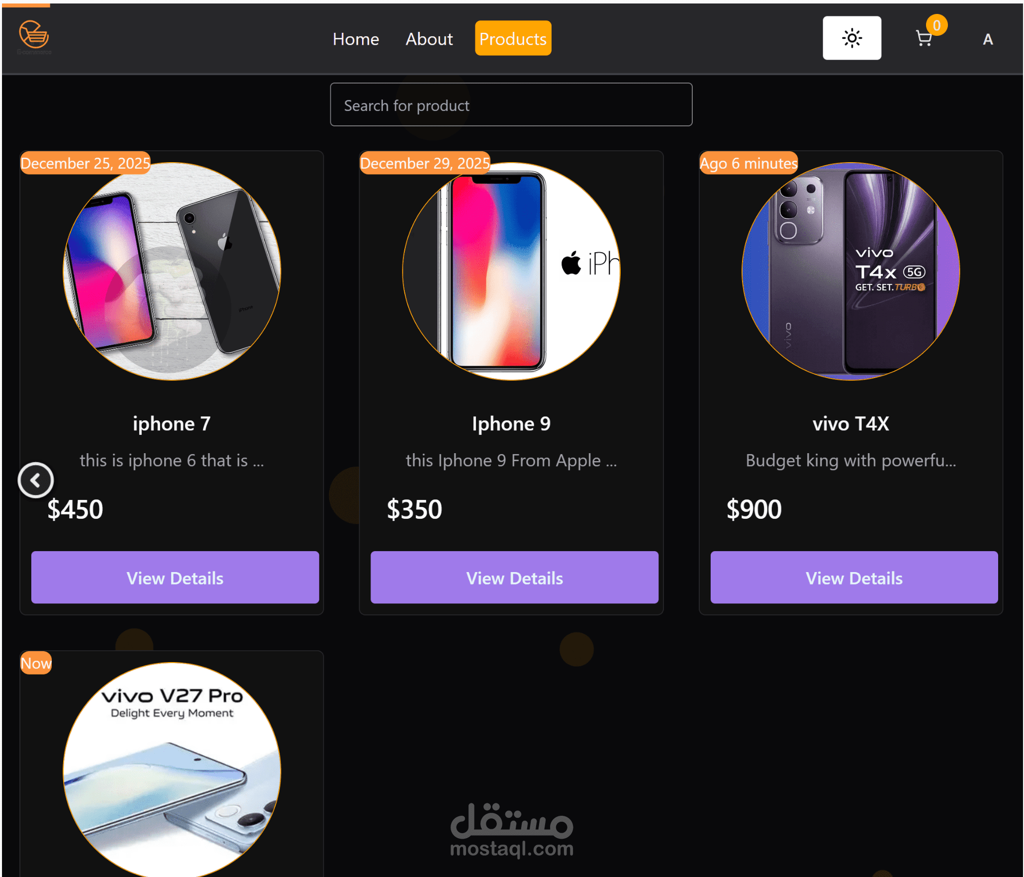 Fullstack E-commerse app