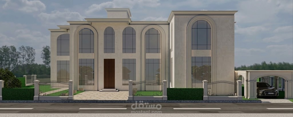 تصميم فيلا Neoclassic Modern في المملكة العربية السعودية